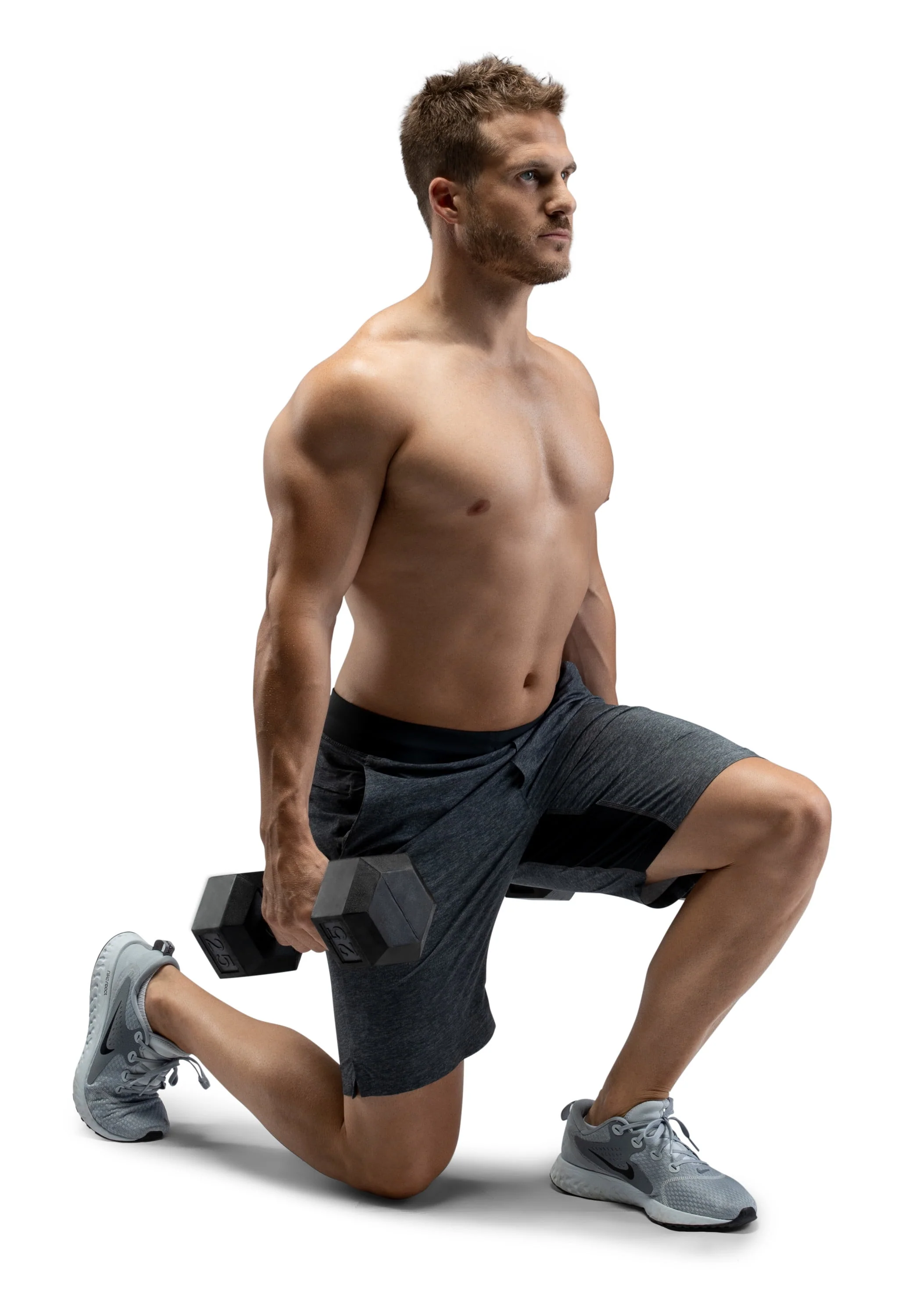 Weider, 25lb Rubber Hex Dumbbell, Single