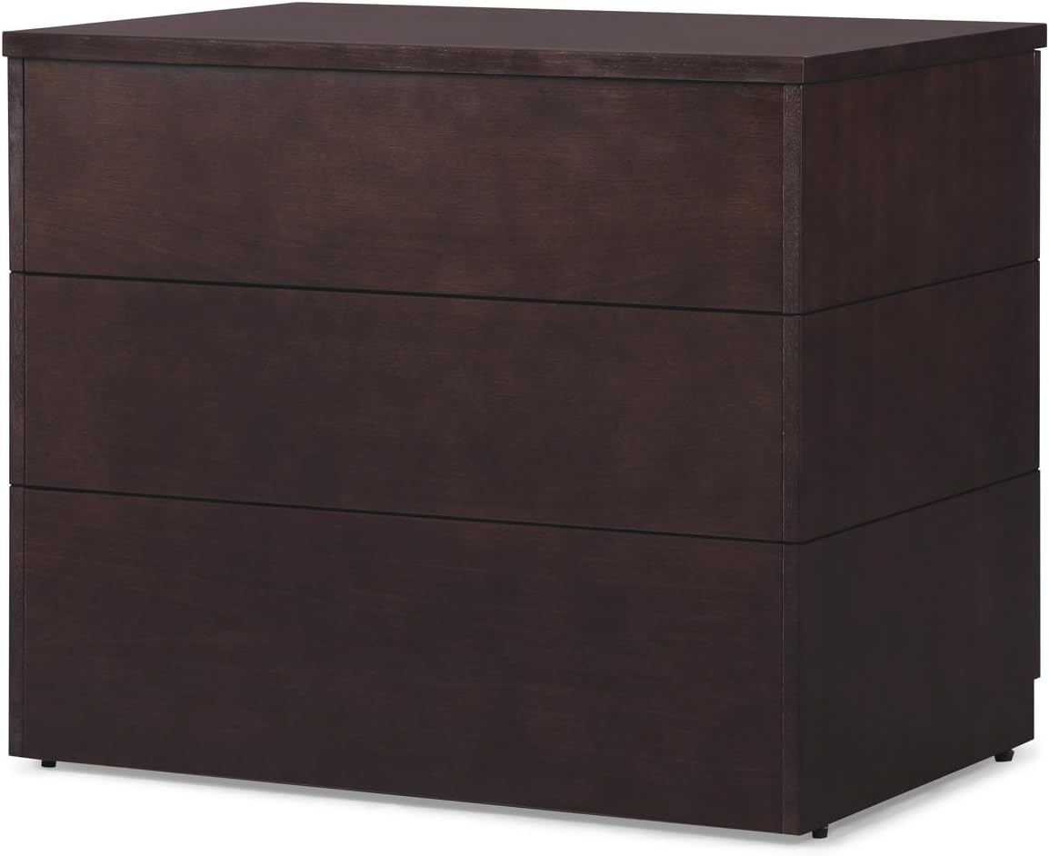 Hayes Modern 2 Door Storage Printer Cabinet - Dark Walnut