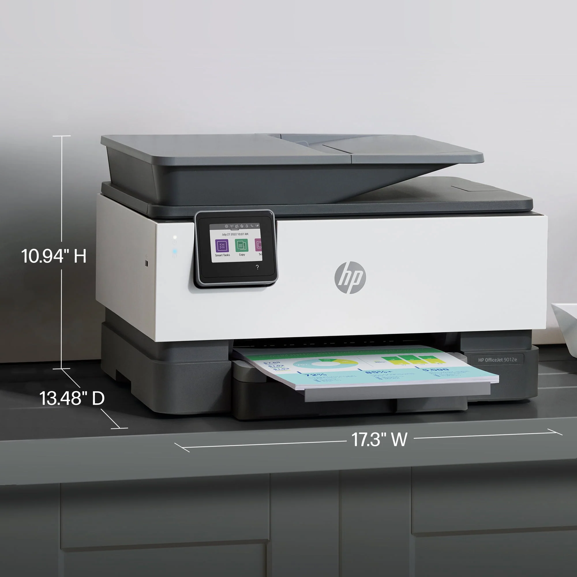 HP OfficeJet 9012e All-in-One Wireless Color Inkjet Printer - 6 Months Free Instant Ink with HP+
