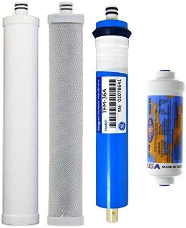 Culligan AC-30 Reverse Osmosis System Compatible Replacement Cartridge & Membrane 4 Set