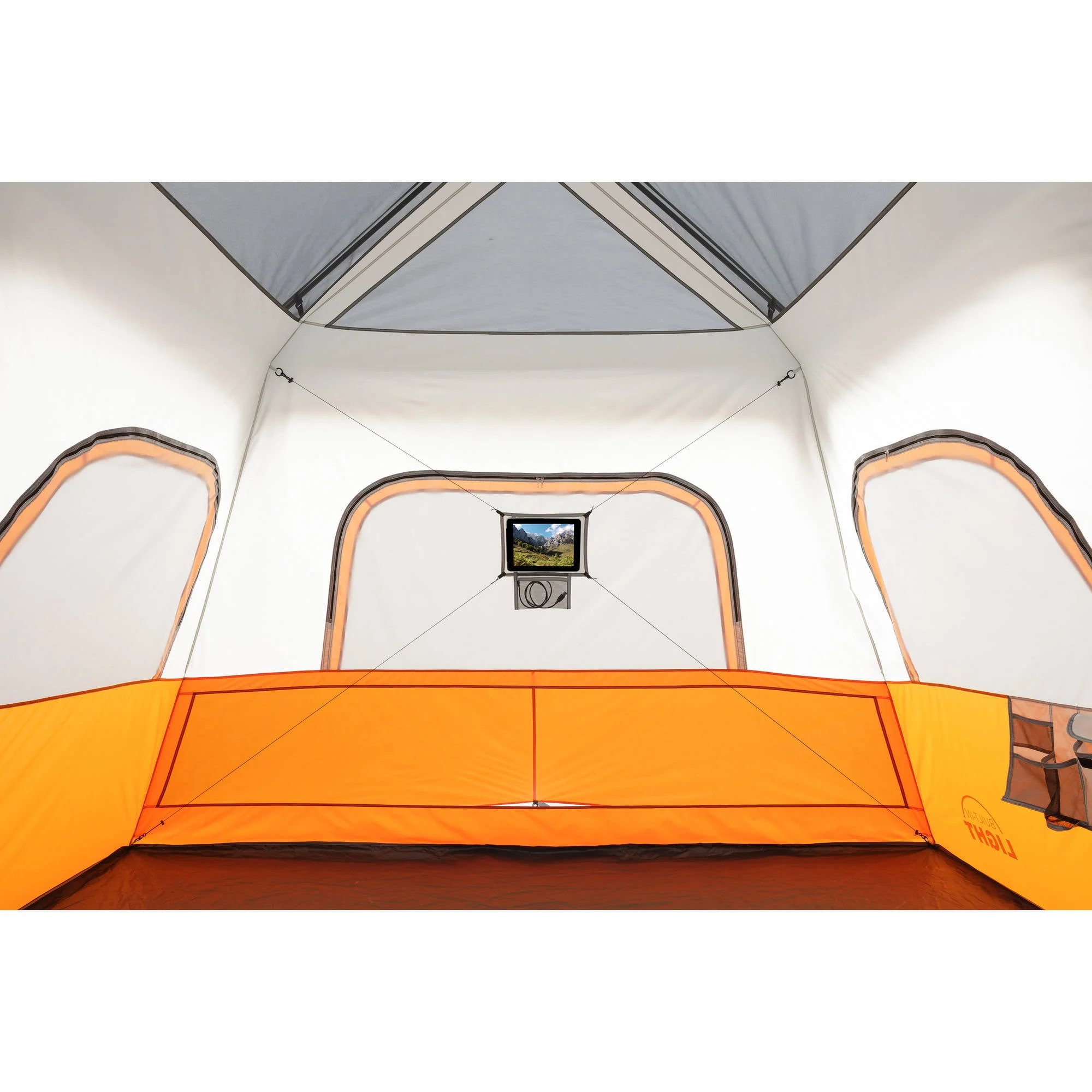 Ozark Trail 12 Person Instant Cabin Tent with Integrated LED Lights, 3 Rooms, 47.87 lbs