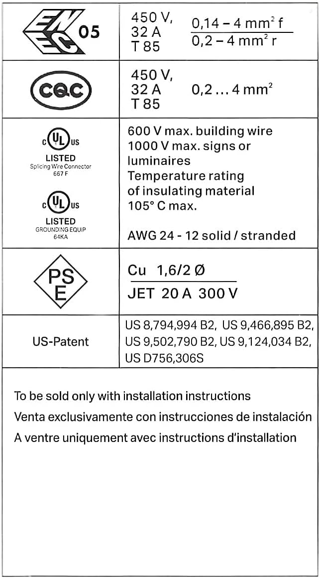 WAGO 80pc Wire Connectors,Compact Wire Splicing Connector,221 Series Lever-Nuts Assortment with Case | Includes (40x) 221-412, (25x) 221-413, (15x) 221-415