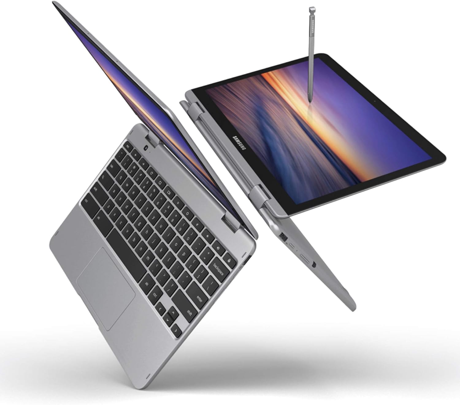 Samsung Chromebook Plus V2 2-in-1 Laptop- 4GB RAM, 64GB eMMC, 13MP Camera, Chrome OS, 12.2", 16:10 Aspect Ratio- XE520QAB-K03US Light Titan