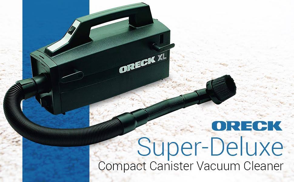 Oreck Bb880 Super-Deluxe Compact Canister Vacuum Cleaner - Black