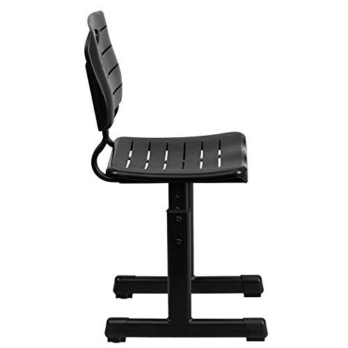 Flash Furniture Hercules Fabric Drafting Chair With Arms, Black