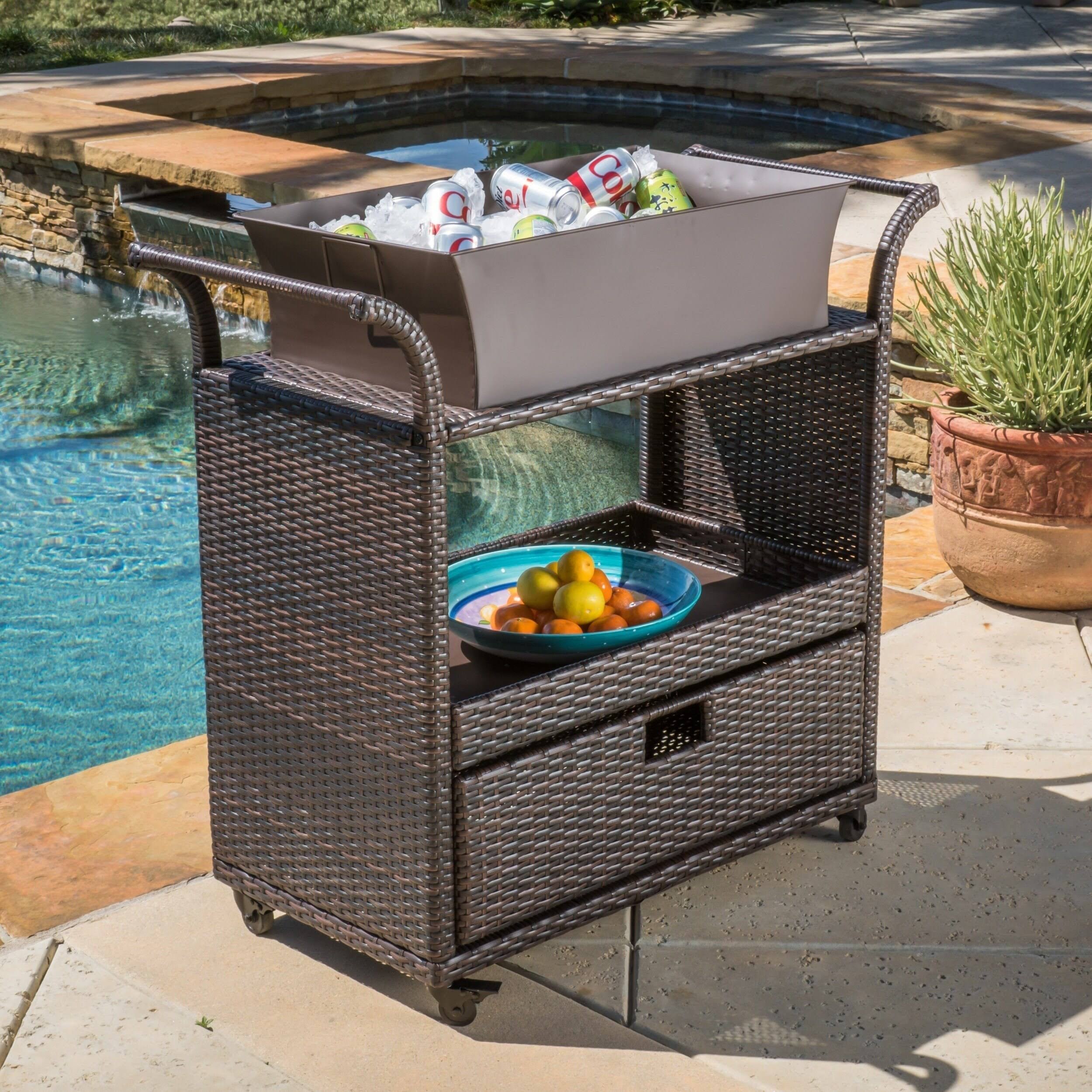 Rincon Bar Cart, Brown