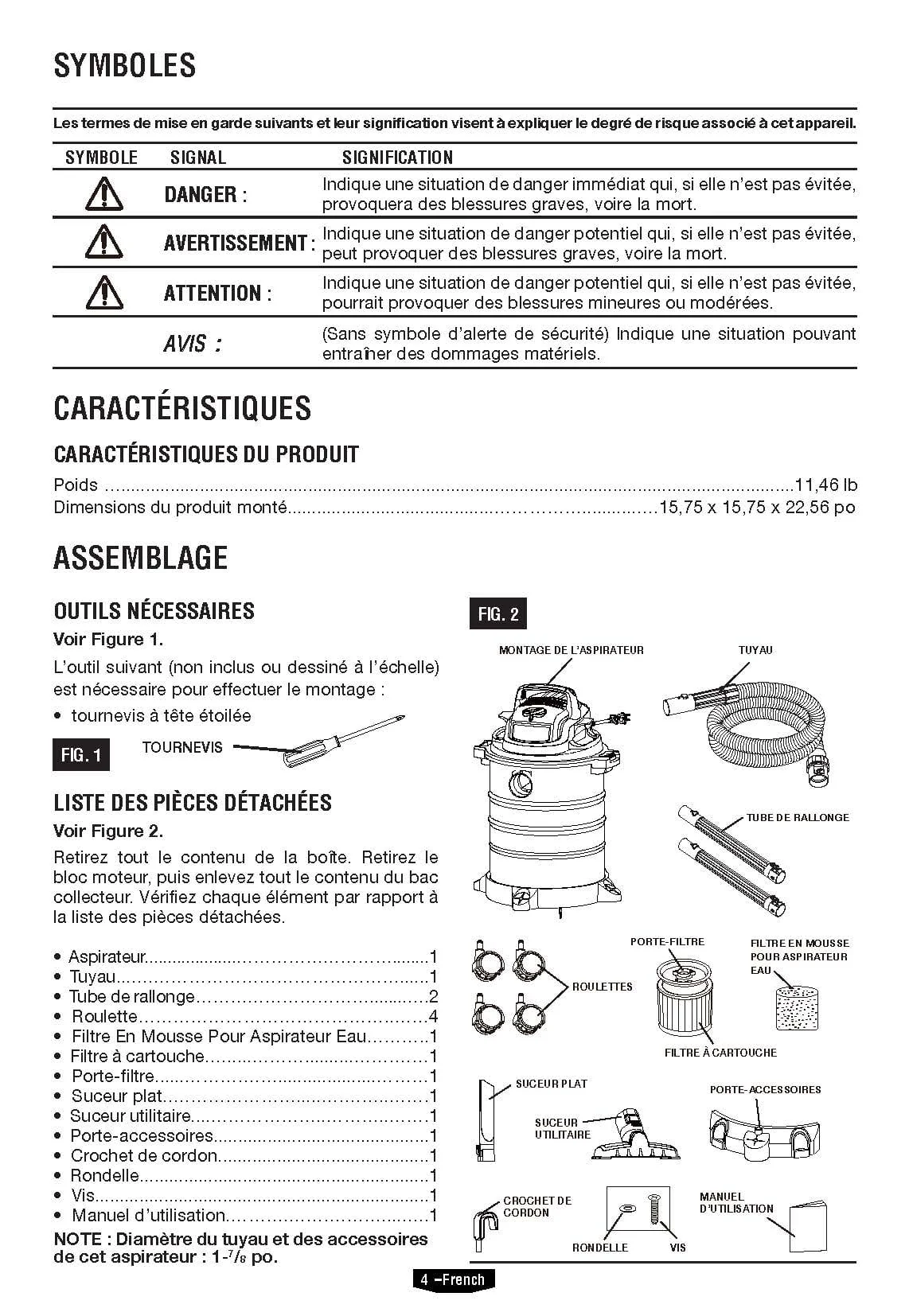 HART 6 Gallon 5 Peak HP Stainless Steel Wet/Dry Vacuum, VOC608S 3702