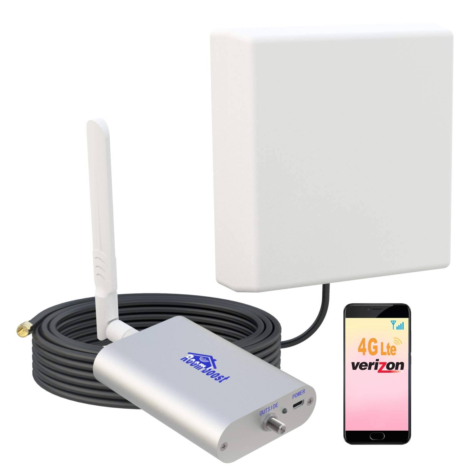 Verizon 4G LTE 700MHz/850MHz Band13/5 Cell Phone Signal Booster for Home and Office Cellular Mobile Phone Signal Amplifier RG58