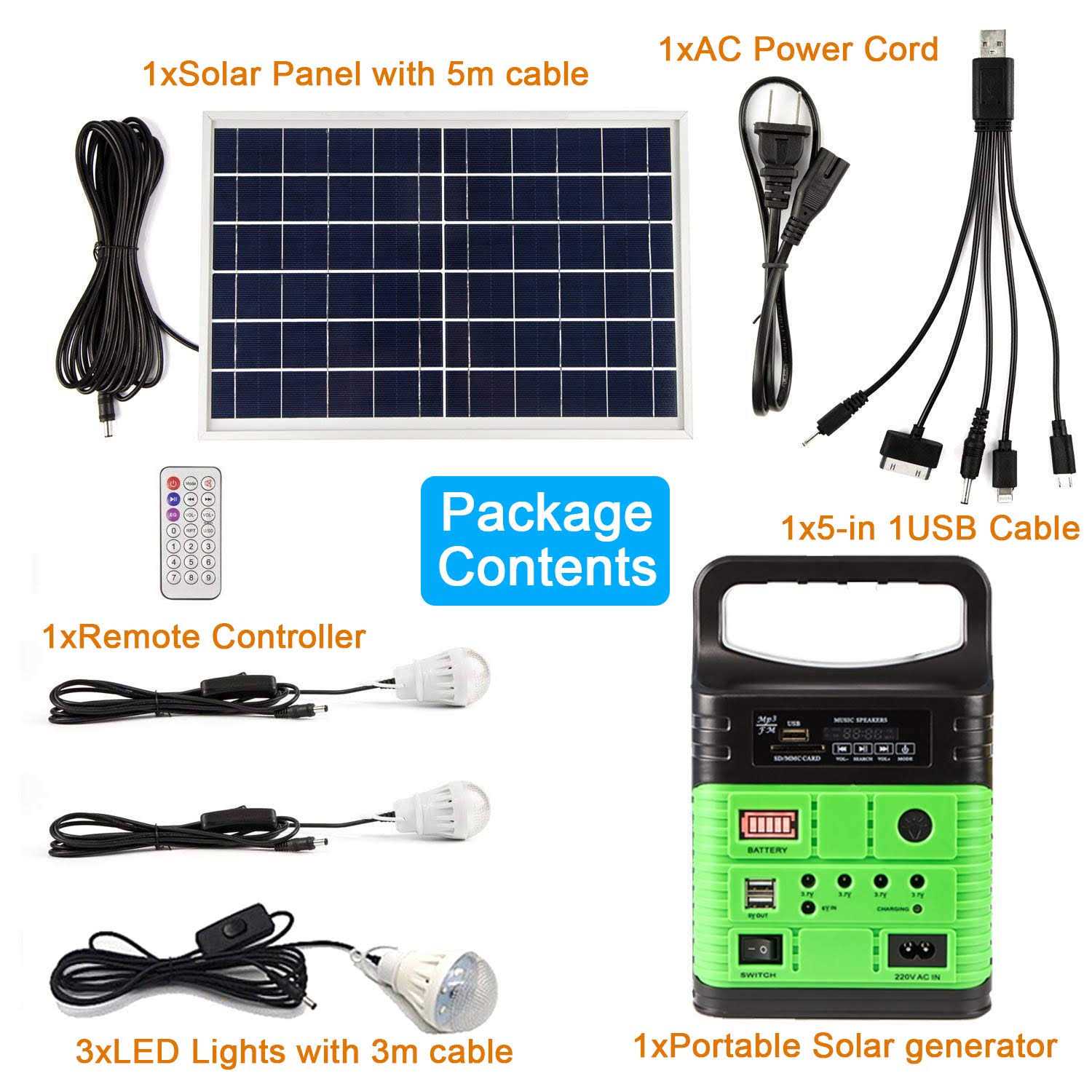 Solar Generator Portable Power Station for Emergency Power Supply - Shop Hardware Tools Online Store
