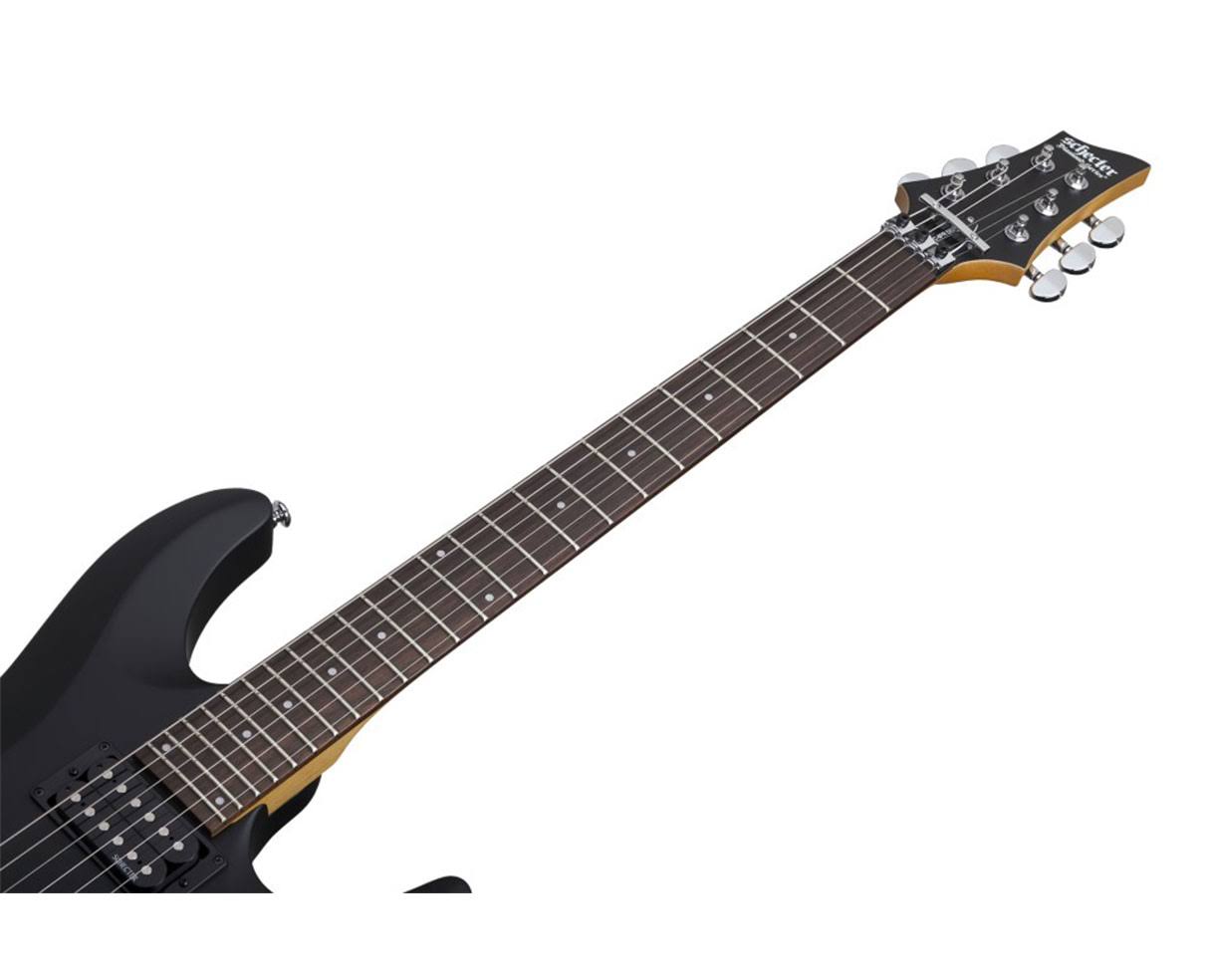 Schecter C-6 FR Deluxe Electric Guitar, Floyd Rose - Satin Black
