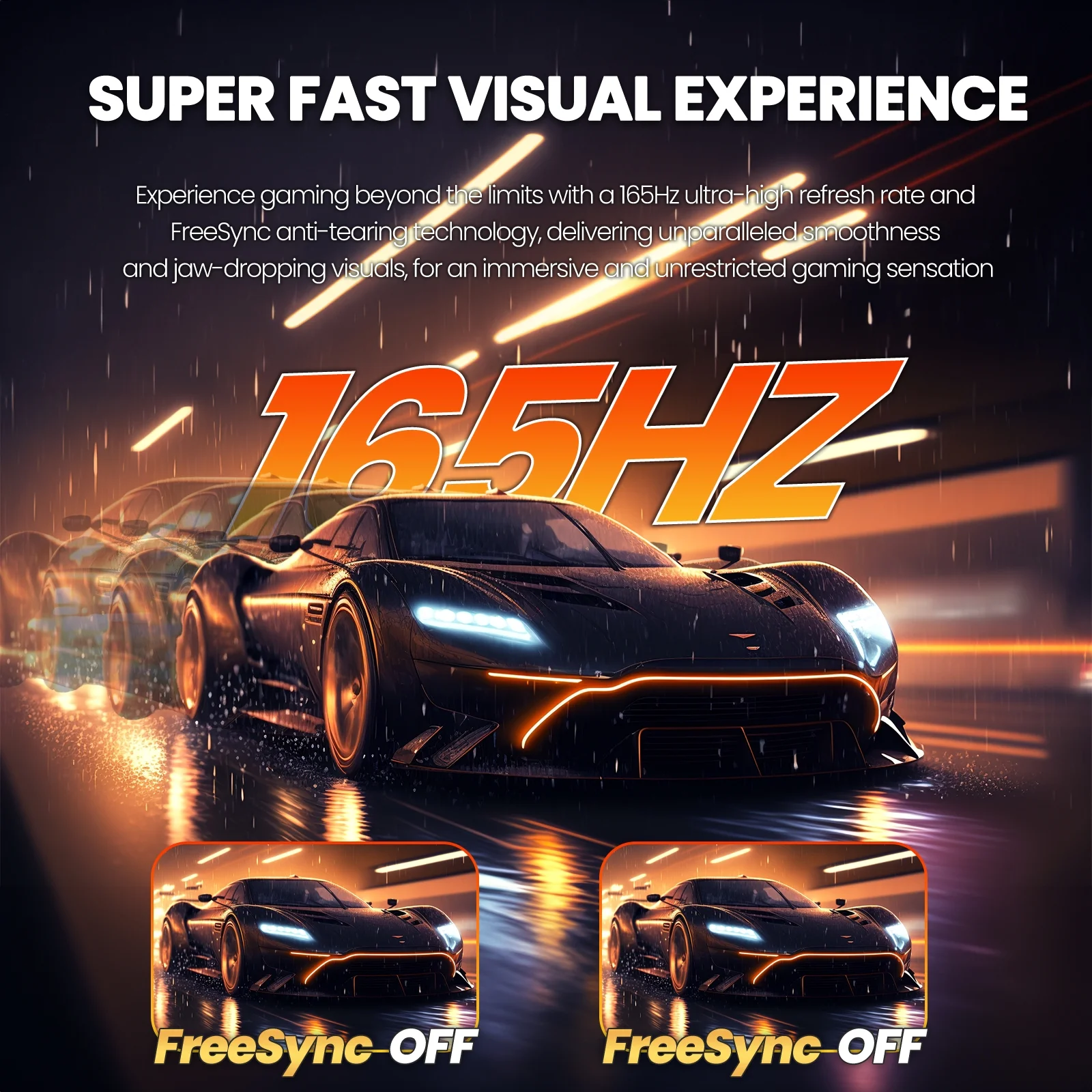 CRUA 34" Ultrawide Curved Gaming Monitor ,WFHD 3440 * 1440p/ 165Hz, 21:9 1500R Computer Monitor, 1ms(GTG) with Adaptive Sync, 99% SRGB, DP & HDMI Port, Black