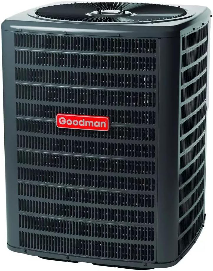 Goodman Air Conditioner Unit - 5 Ton 14 SEER2 Single Stage Split System & Multi - Positional Air Handler, Split AC Unit, Central air conditioning unit, AC cooler - GSXN406010, AMST60DU1400