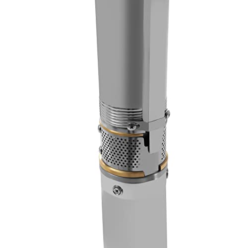Deep Well Submersible Pump, 0.75HP 110V/60Hz, 16GPM 295 ft Head, with 66ft Cable & External Control Box, 3 in Stainless Steel Water Pumps for Industrial, Irrigation, Home Use