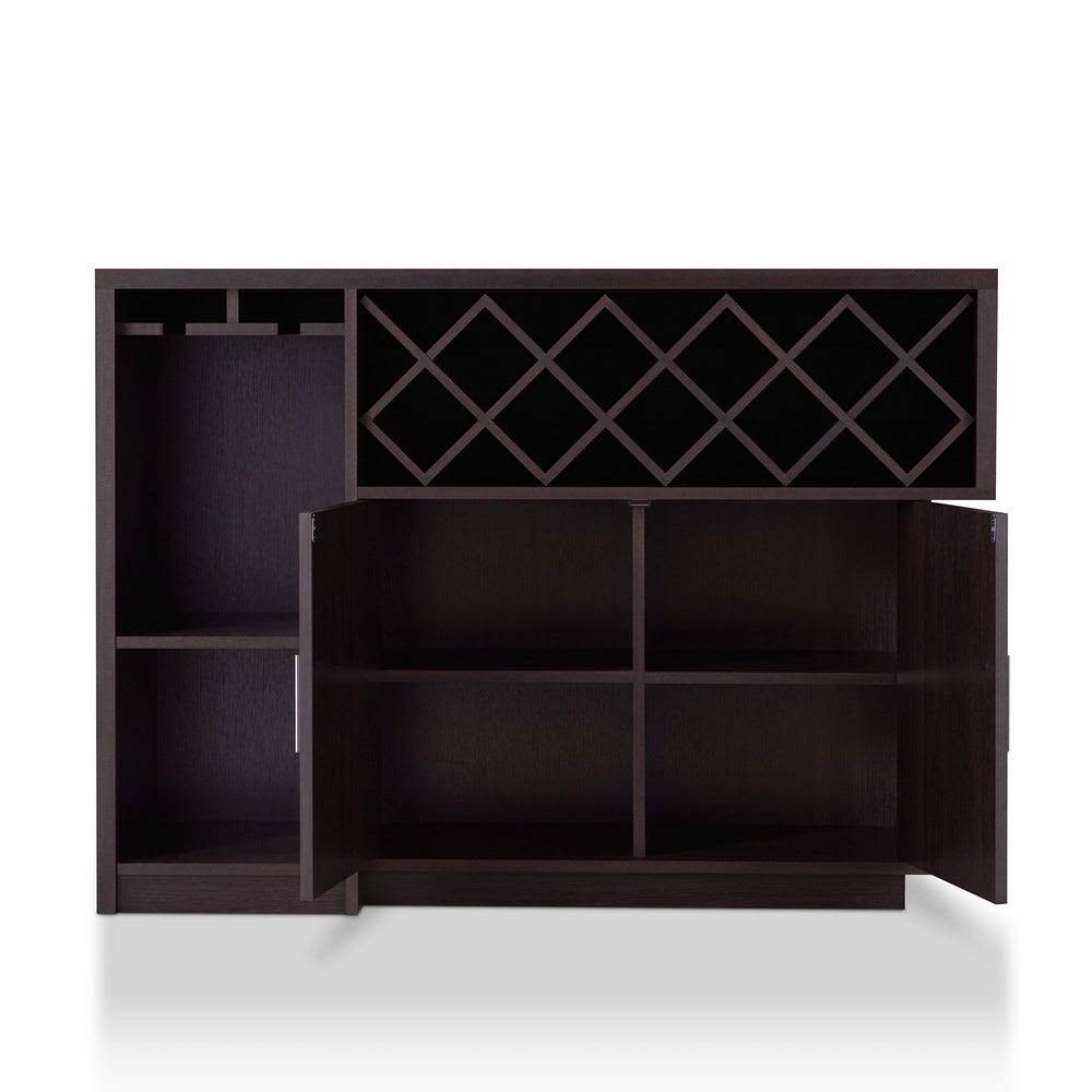 Furniture of America Leo Modern Espresso (Brown) 2-Door Multi-Storage Buffet