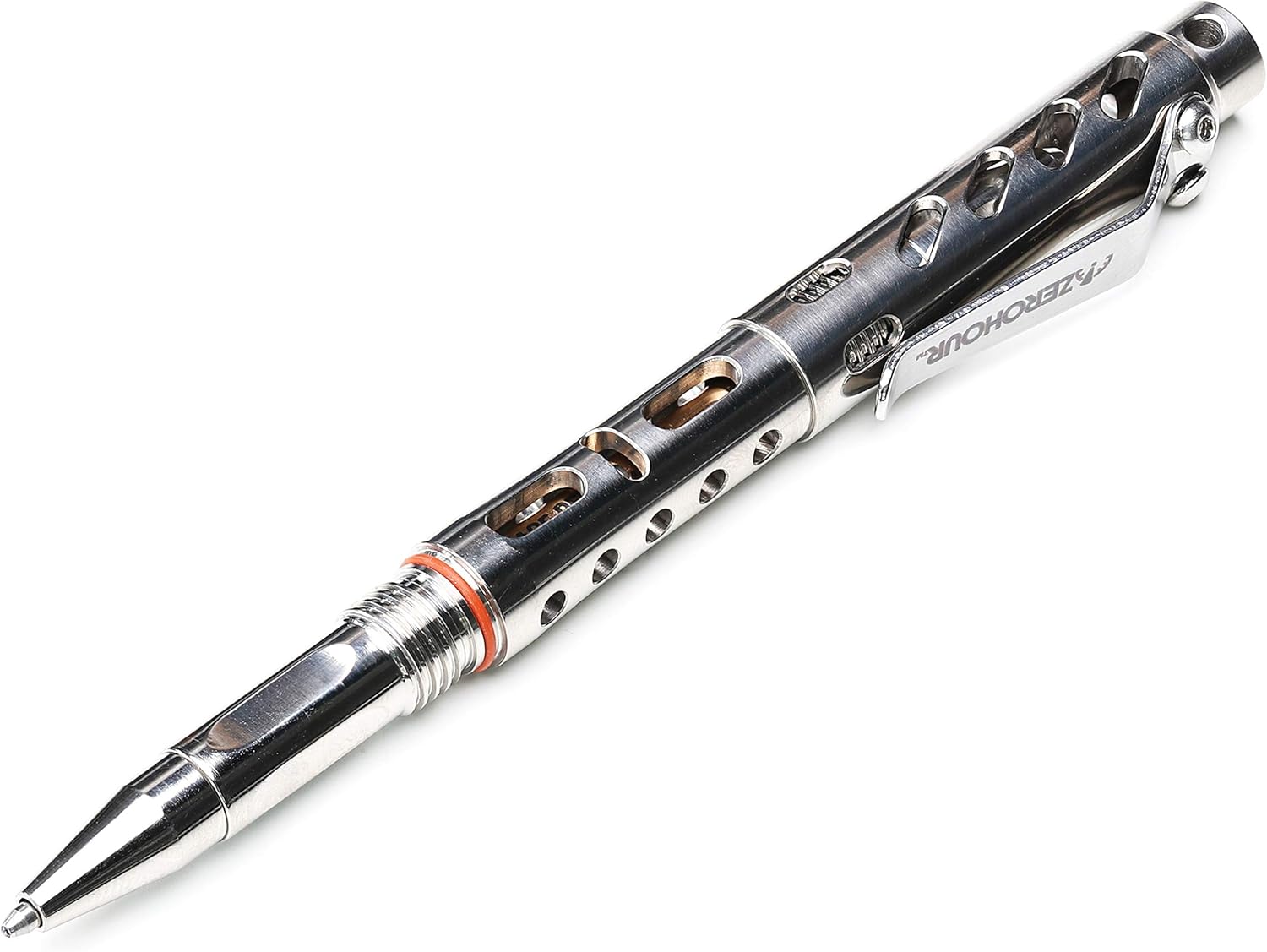 ZEROHOUR APEX Titanium Tactical Pen with Tungsten Tip | Glass Breaker and Self-Defense | EDC Tactical Pen with Fisher Ink (Polish) Pack of 2