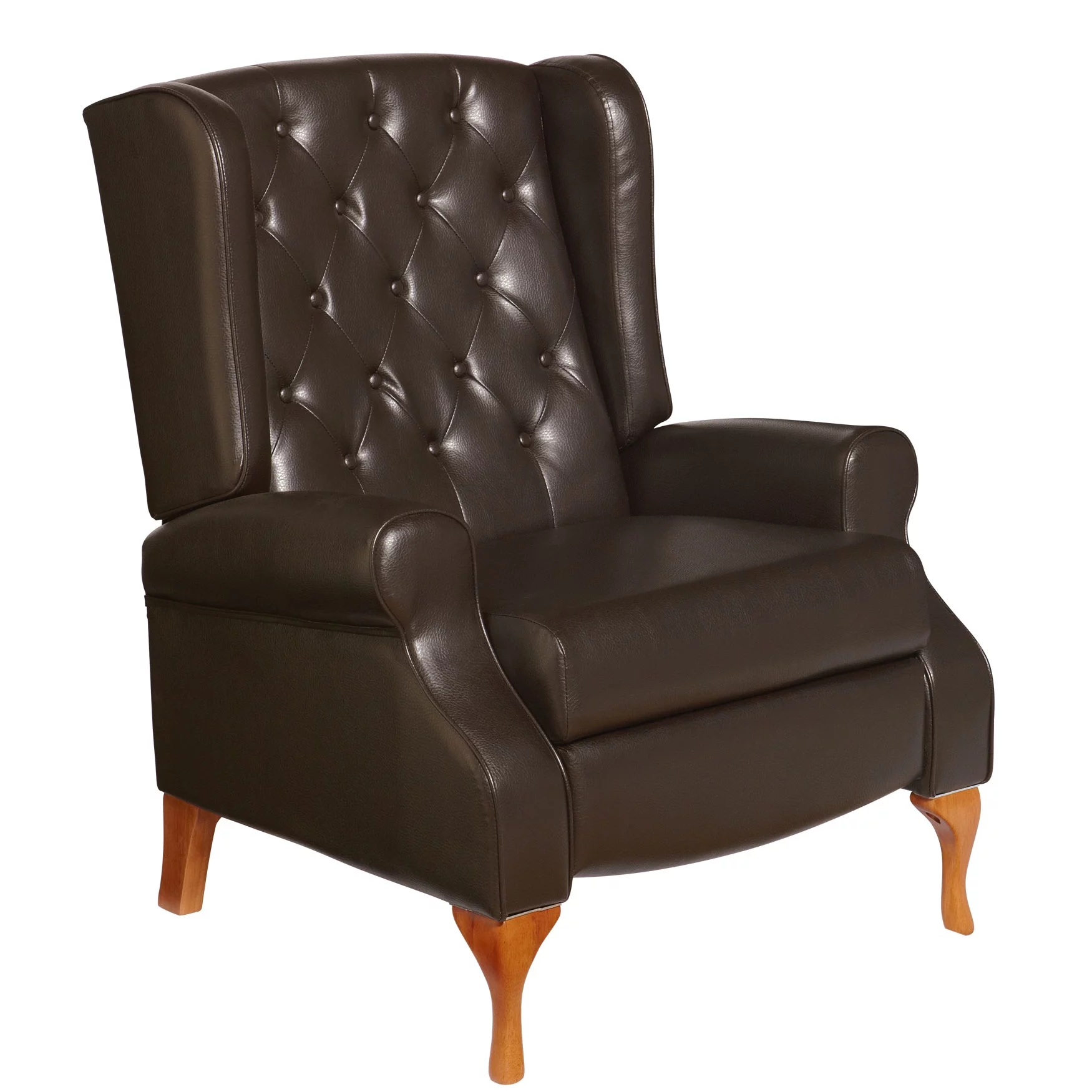 Brylanehome Queen Anne Style Tufted Wingback Recliner (400 Lb. Capacity) Chair (400 Lb. Capacity)