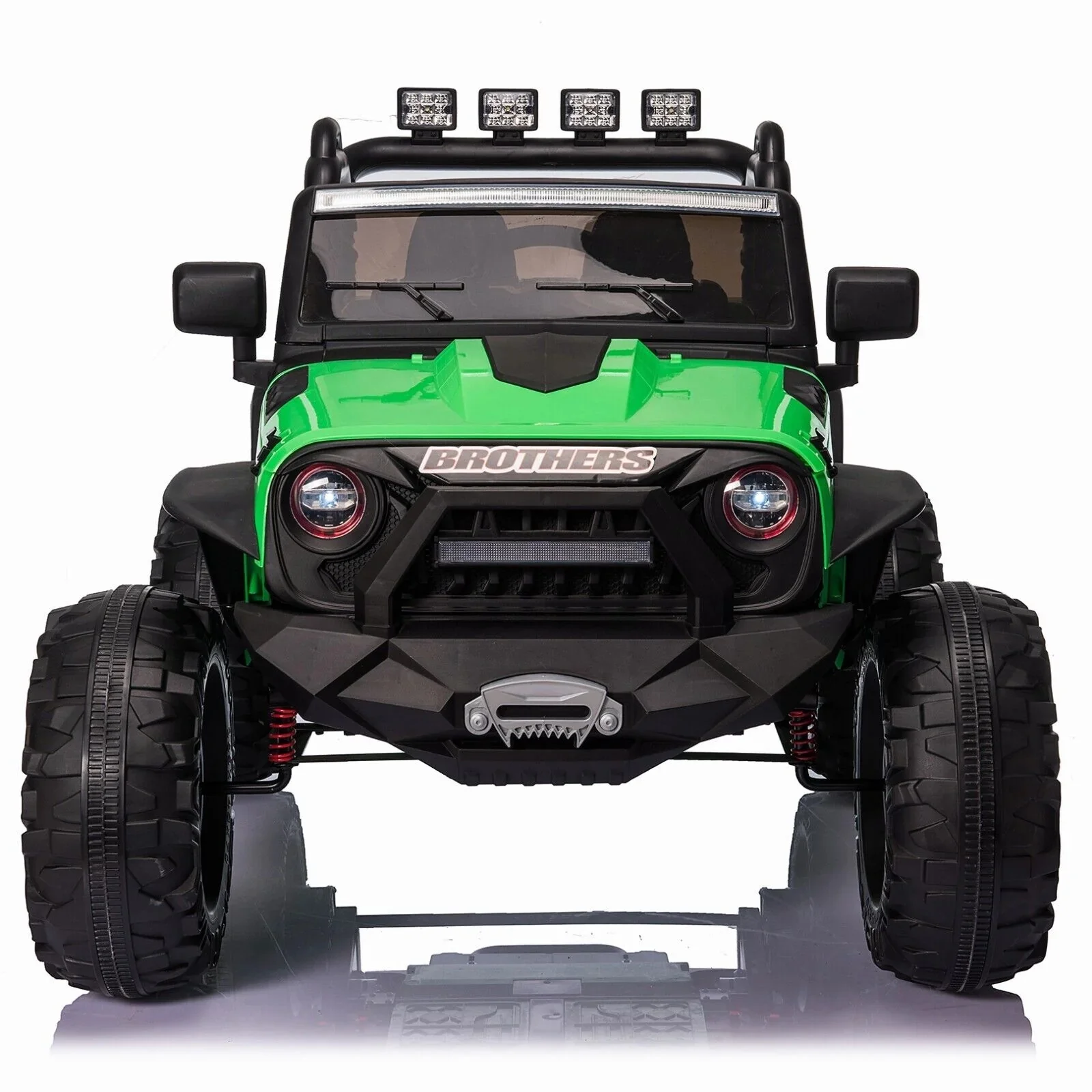 2-Seater 24V Ride-On Truck Toy with Remote Control and 400W Power for Kids - Curated Treasures Market