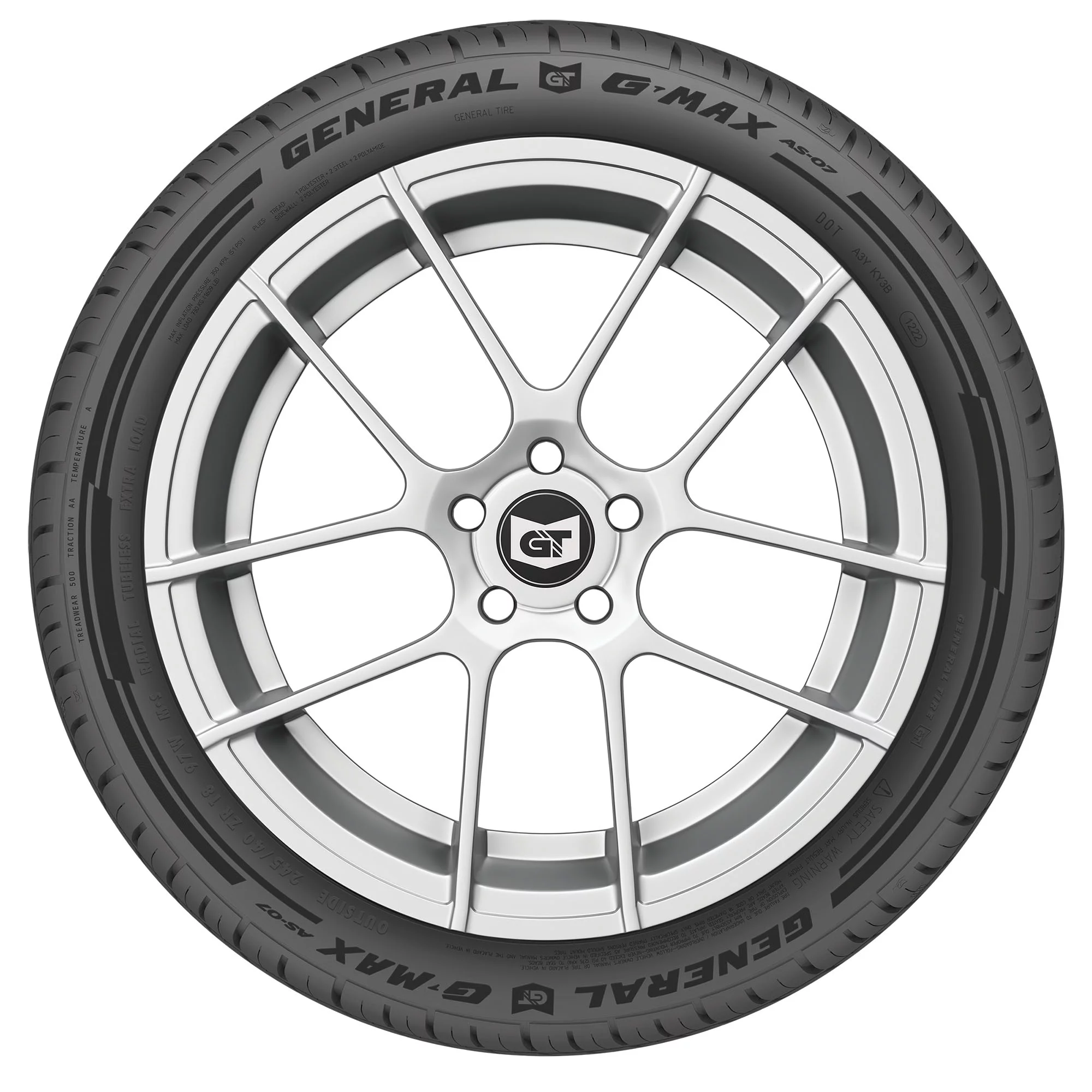 General G-Max AS-07 UHP All Season 225/40ZR19 93W XL Passenger Tire