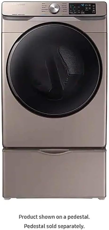 SAMSUNG DVE45R6100C 7.5 cu. ft. Electric Dryer with Steam Sanitize+ in Champagne