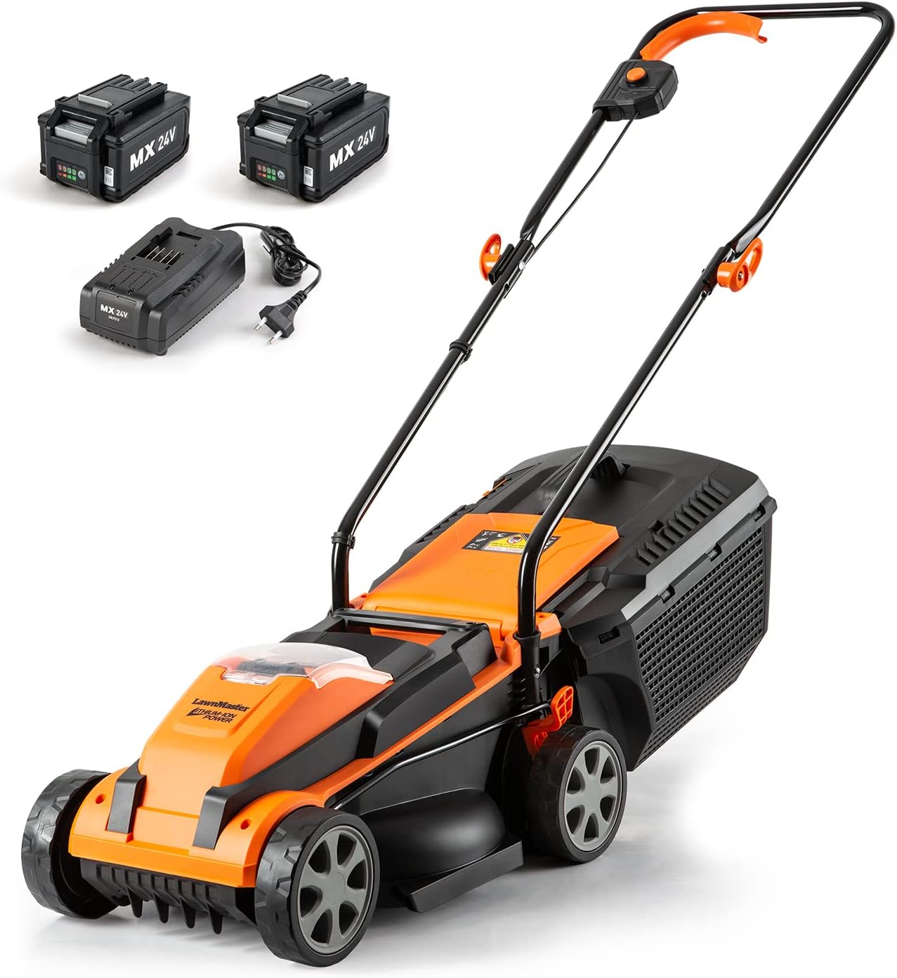 LawnMaster CLMFR6020A 0802 Cordless 21-Inch Brushless Push Lawn Mower 60V Max with 4.0Ah Battery &Fast Charger