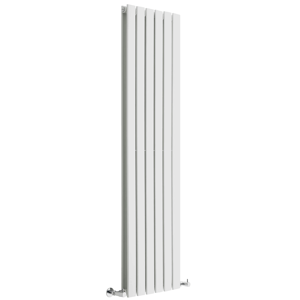 Hudson Reed Delta - Hot Water Radiator - 63x22 x 17x22 - Vertical European Design - White NAHBX018