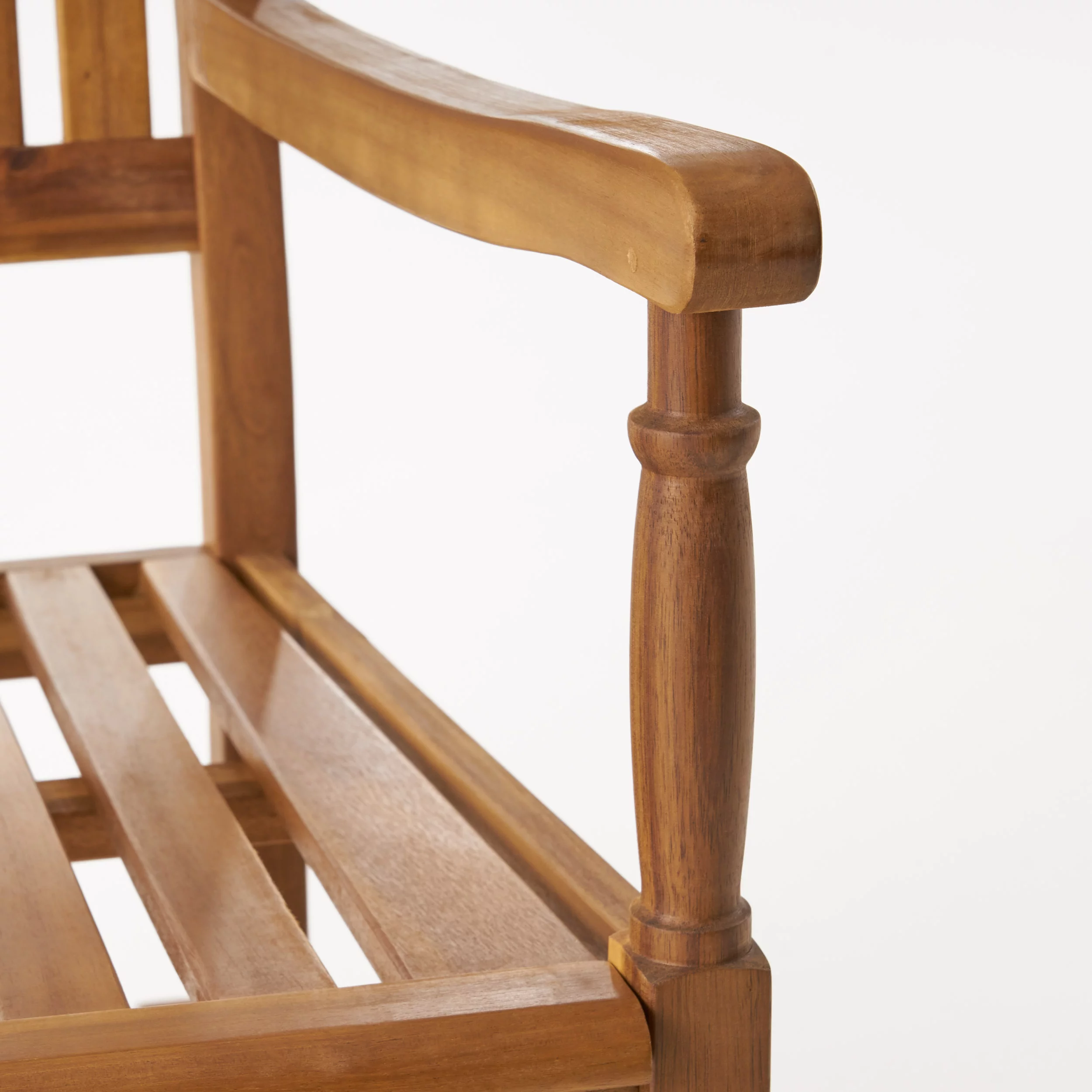 Noble House Arcadia Outdoor Acacia Wood Rocking Chair and Side Table Set Teak