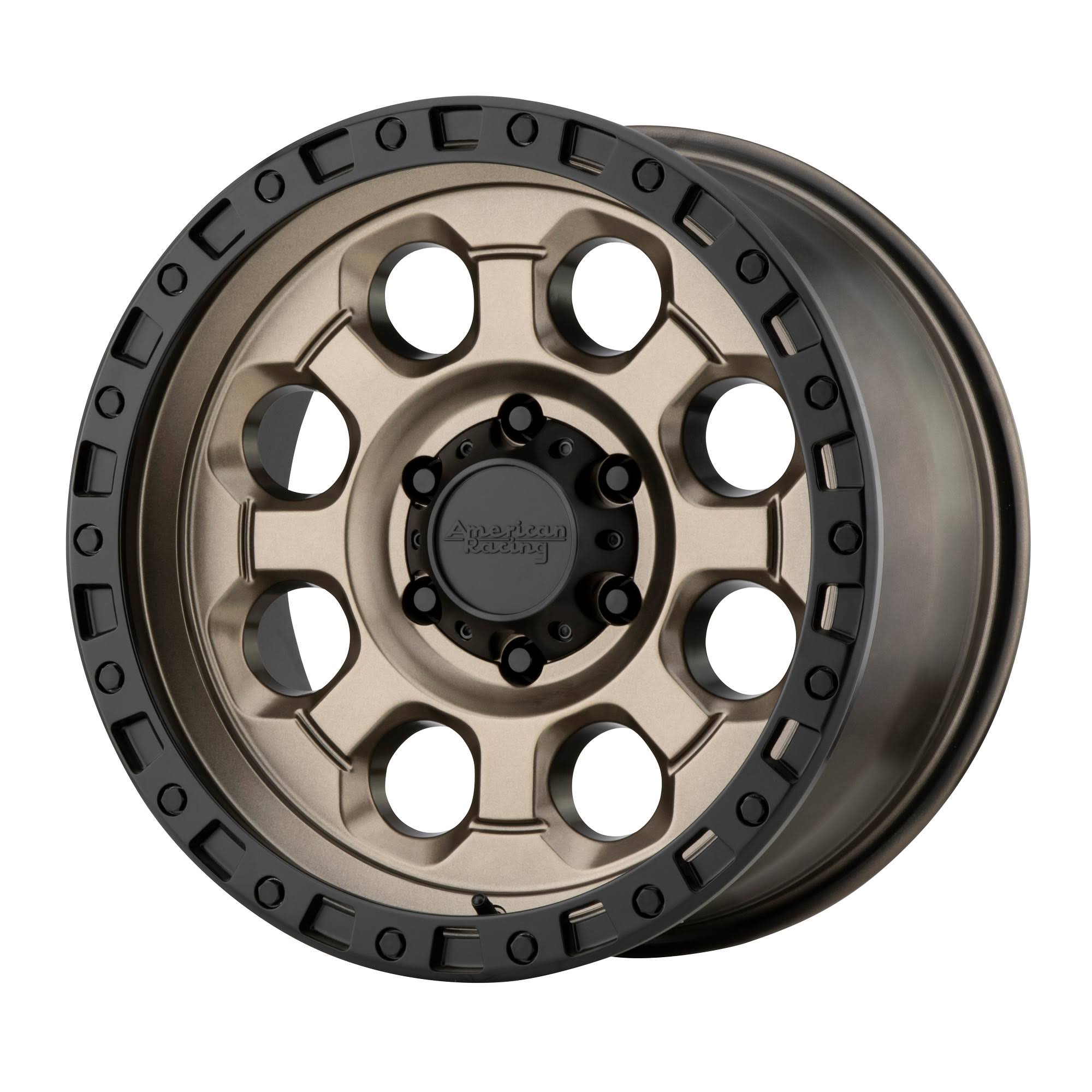 American Racing AR201 Wheel 16x8 8x8x165.1 +0mm Matte Bronze Black Lip
