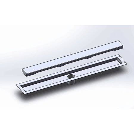 Serene Drains Invisible Linear Shower Drain 35 inch