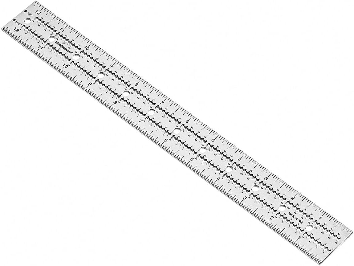 Woodpeckers In-Dexable Combination & Double Squares, Complete Set with Case, 4 Squares Total