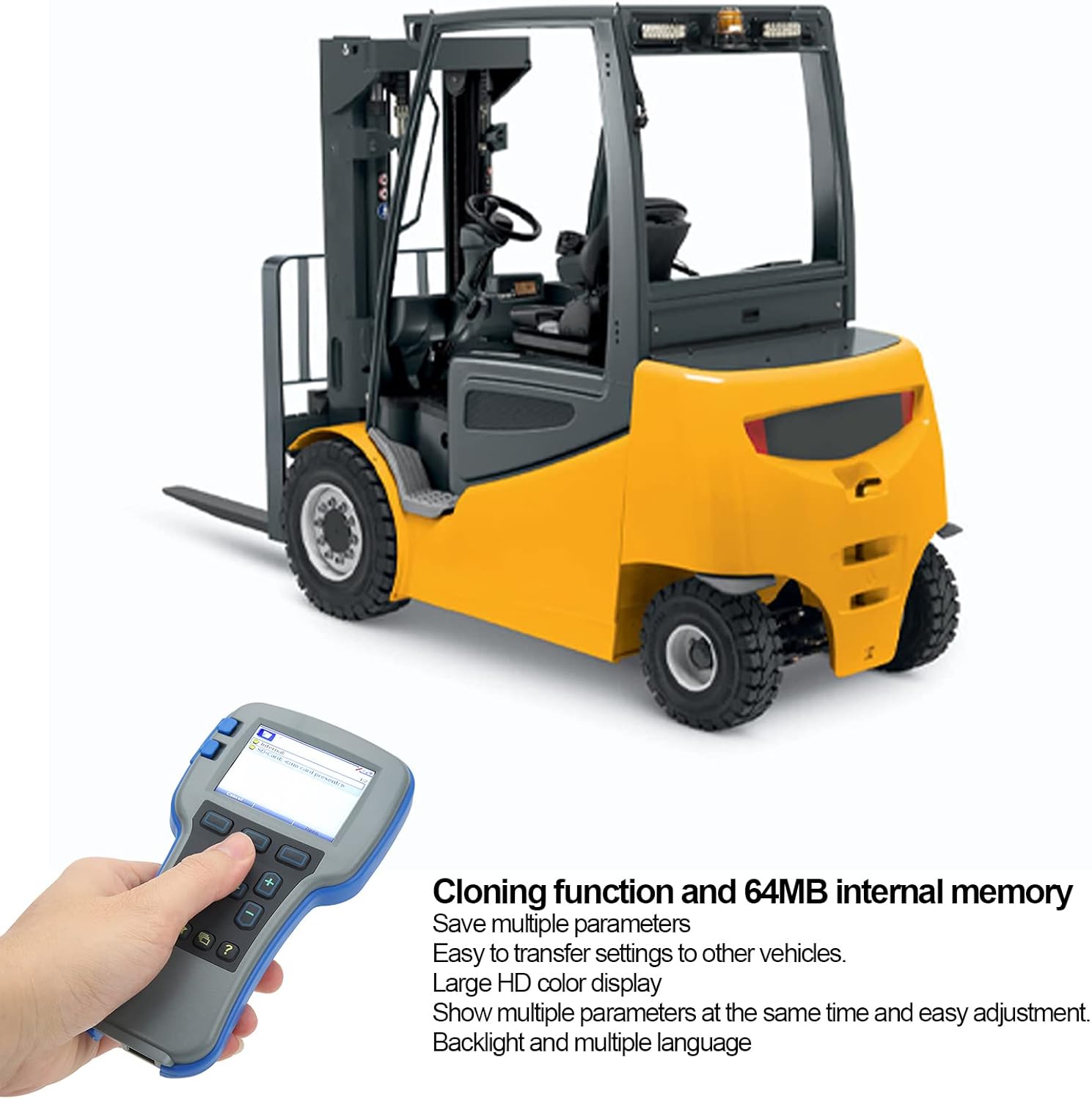 Tbest Automotive Key Programming Scan Tool,Full Function Handheld Programmer 1313 4331 Replacement for Curtis Electric Control Programming Parts