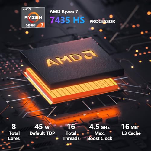 Lenovo LOQ 15 15ARP9 RTX 4050 Pro Gaming Laptop, 15.6 FHD 144Hz IPS Display, AMD Ryzen 7 7435HS, NVIDIA GeForce RTX 4050, 32GB DDR5, 1TB SSD, Backlit Keyboard, Wi-Fi 6, Bundle with PCO Laptop Cooler