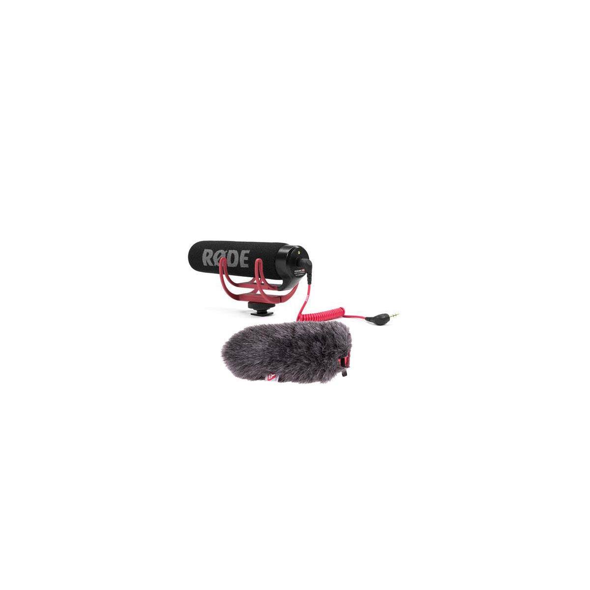 Rode Microphones VideoMic Go Wind with Lightweight On-Camera Microphone and Rycote Mini Windjammer for Rode VideoMic Go Micropho