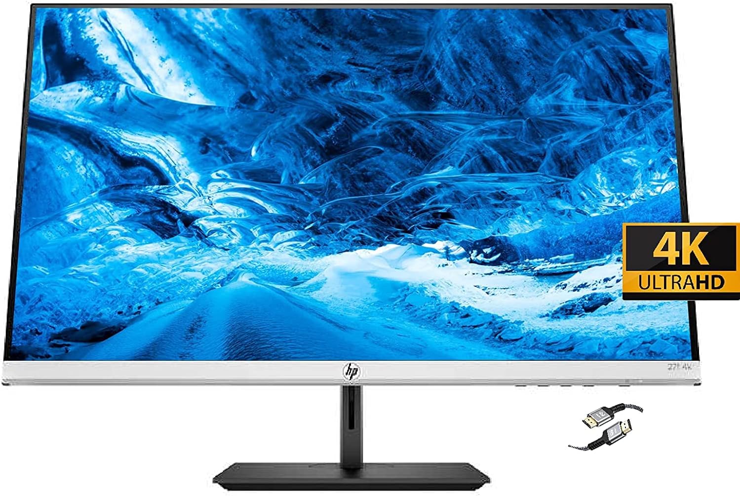 2022 Premium HP 24f 75Hz 24 Widescreen IPS LED FHD 1080P Anti-Glare Monitor for Business and Student, 5 ms Response Time, FreeSync, HDMI VGA, 178°, AllyFlex HDMI Cable