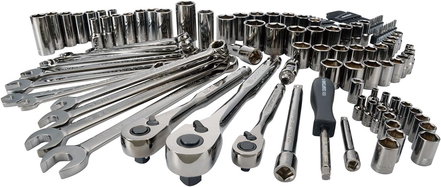 Craftsman 121 Piece SAE and Metric Chrome Mechanic Tool Set