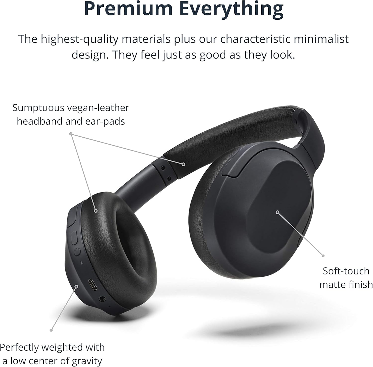 Status Flagship ANC Headphones | Built-in 4X Microphones | Over Ear Noise Cancelling Headphones | Wireless & Bluetooth + Cabled | Premium Foldable Headphones | 35 Hour Battery