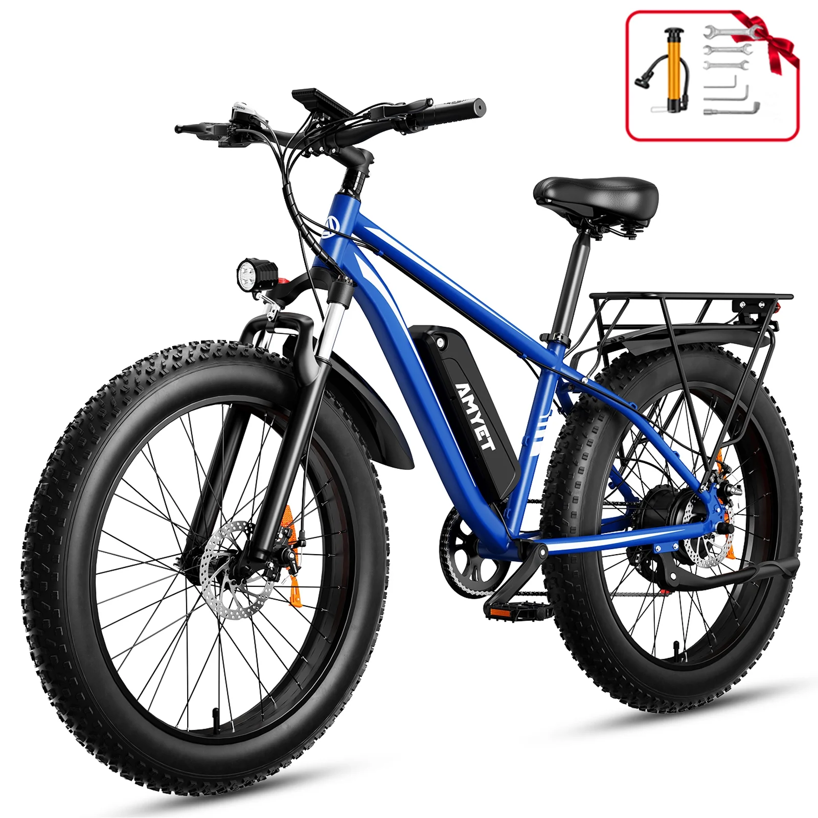 Electric Bicycles for Adults Mountain Bike Commuter E Bicycle 750W 48V 15AH 26 "x4.0" Fat Tire 7 Speed E-bike - Curated Treasures Market