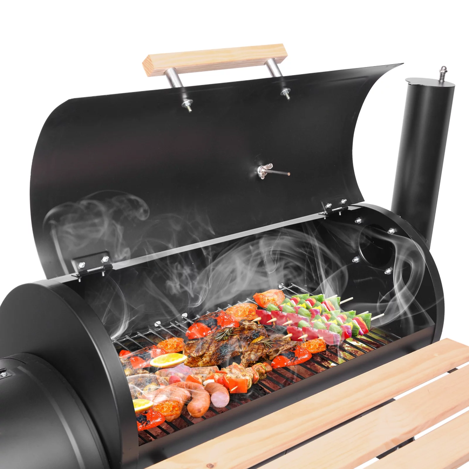 Ktaxon BBQ Grill  Outdoor Charcoal Grill Offset Smoker for Patio Backyard