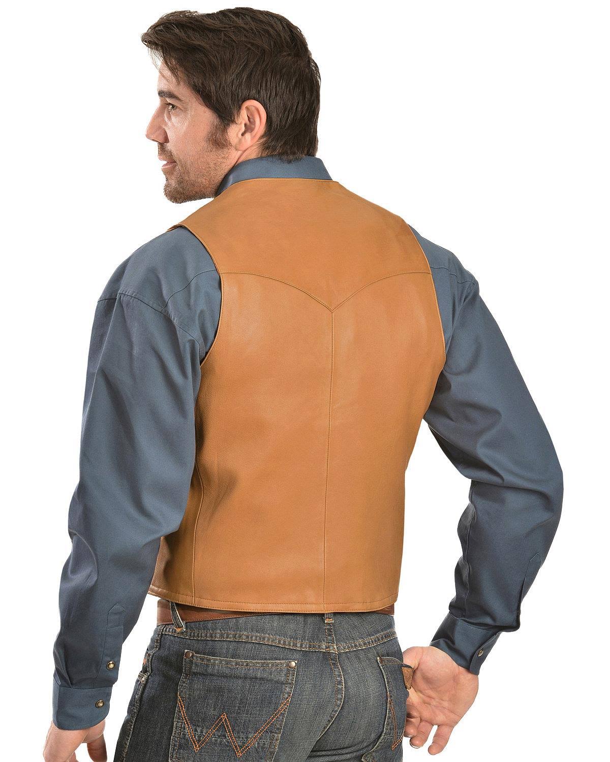 Scully Men&s Western Lambskin Vest