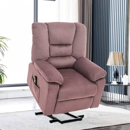 Electric Recliner Chairs for Elderly, Lift Recliners Heavy Duty Recliner Sofa for Seniors, Velvet Power Lift Chairs Recliners Ch