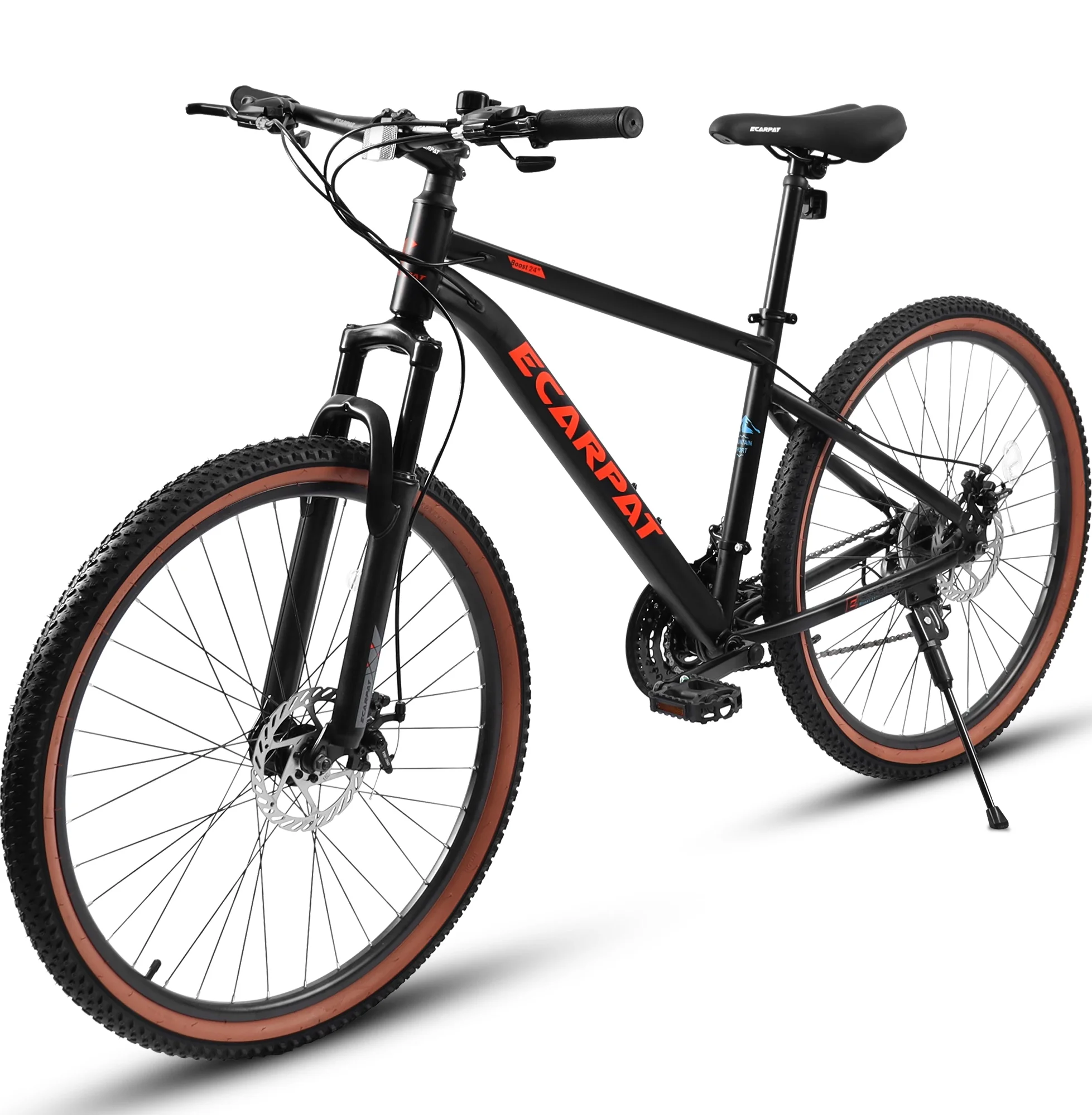 24 inch Mountain Bike for Kids, Boys Girls Bike with 21 Speed Disc Brakes, Green