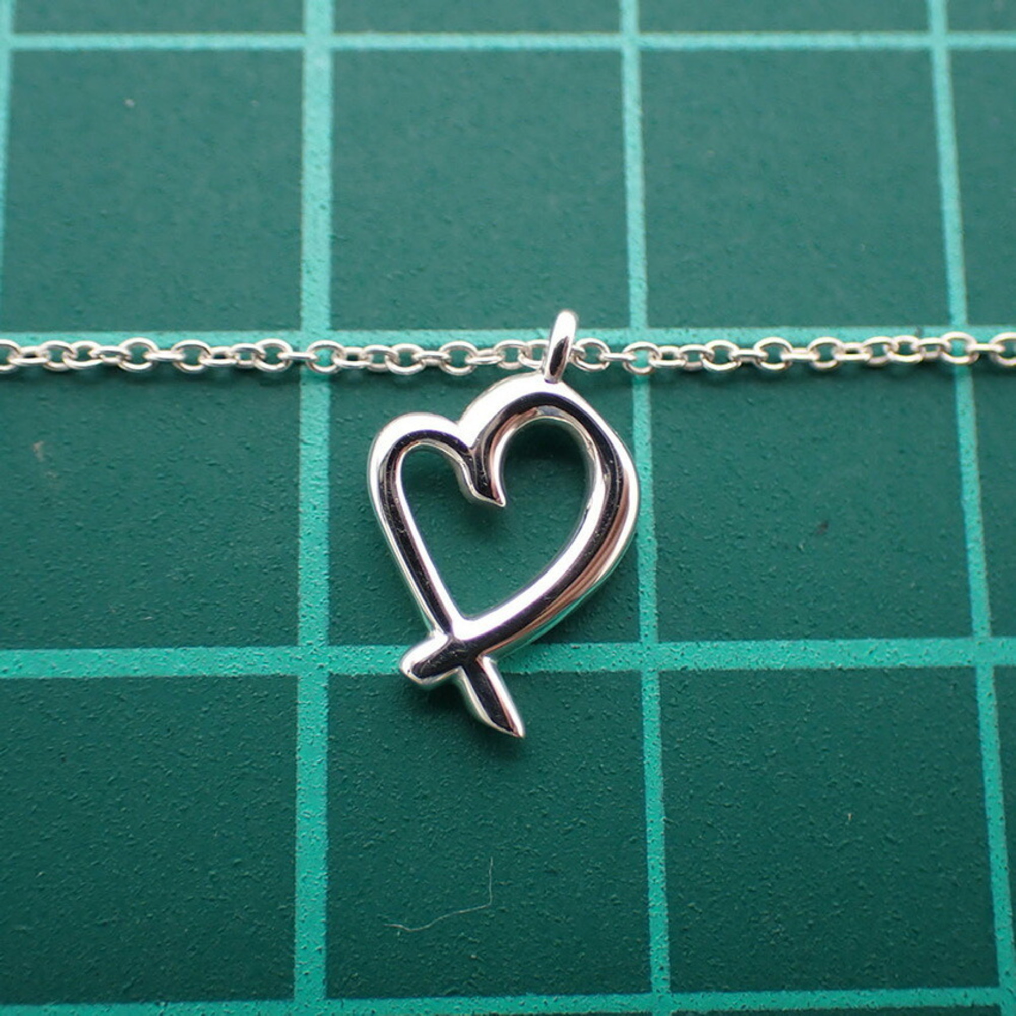 Pre-Owned TIFFANY 925 Loving Heart Pendant Necklace (Good)