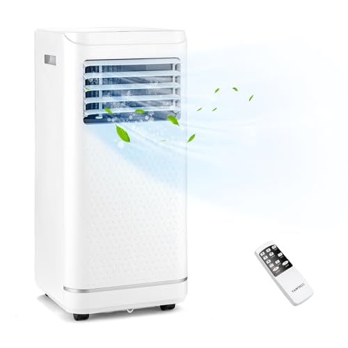 ARLIME Portable Air Conditioner,10000 BTU AC Unit, 3 in 1 Cooling Unit w/Dehumidifier, Fan Mode, Quiet AC Sleep Mode, 24H Timer, LED Display & Remote Control, Cool Rooms up to 250 Sq.Ft
