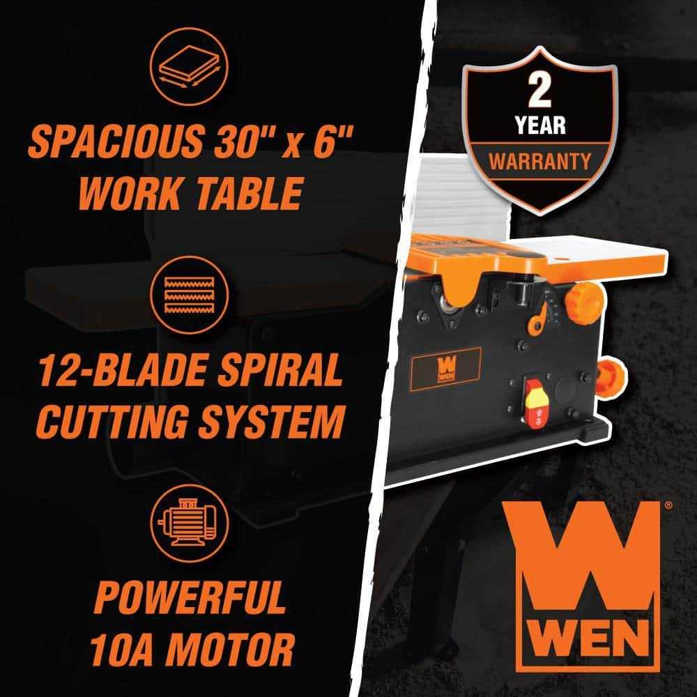WEN 10-Amp 6-Inch Spiral Benchtop Jointer - Shop Hardware Tools Online Store