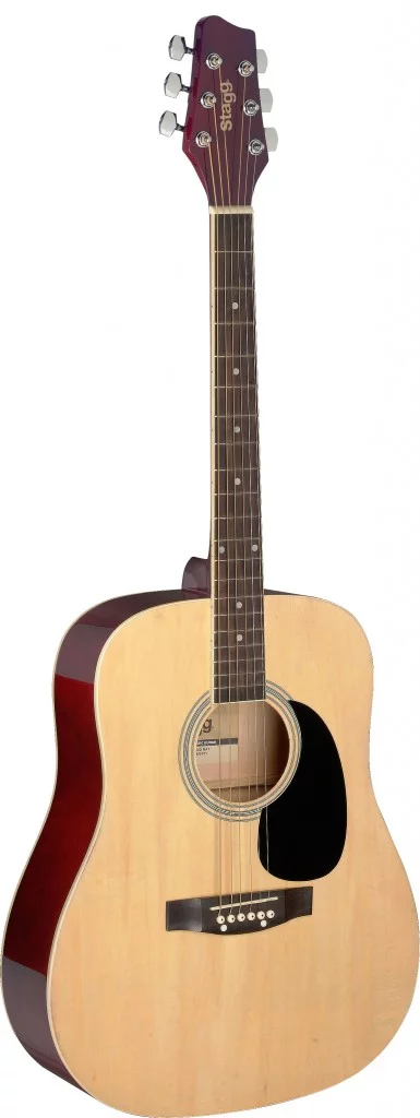 Stagg SA20D NAT Dreadnought Acoustic Guitar - Natural - Curated Treasures Market