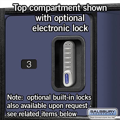 Salsbury Industries Open Access Designer Wood Locker, 18-Inch, Blue