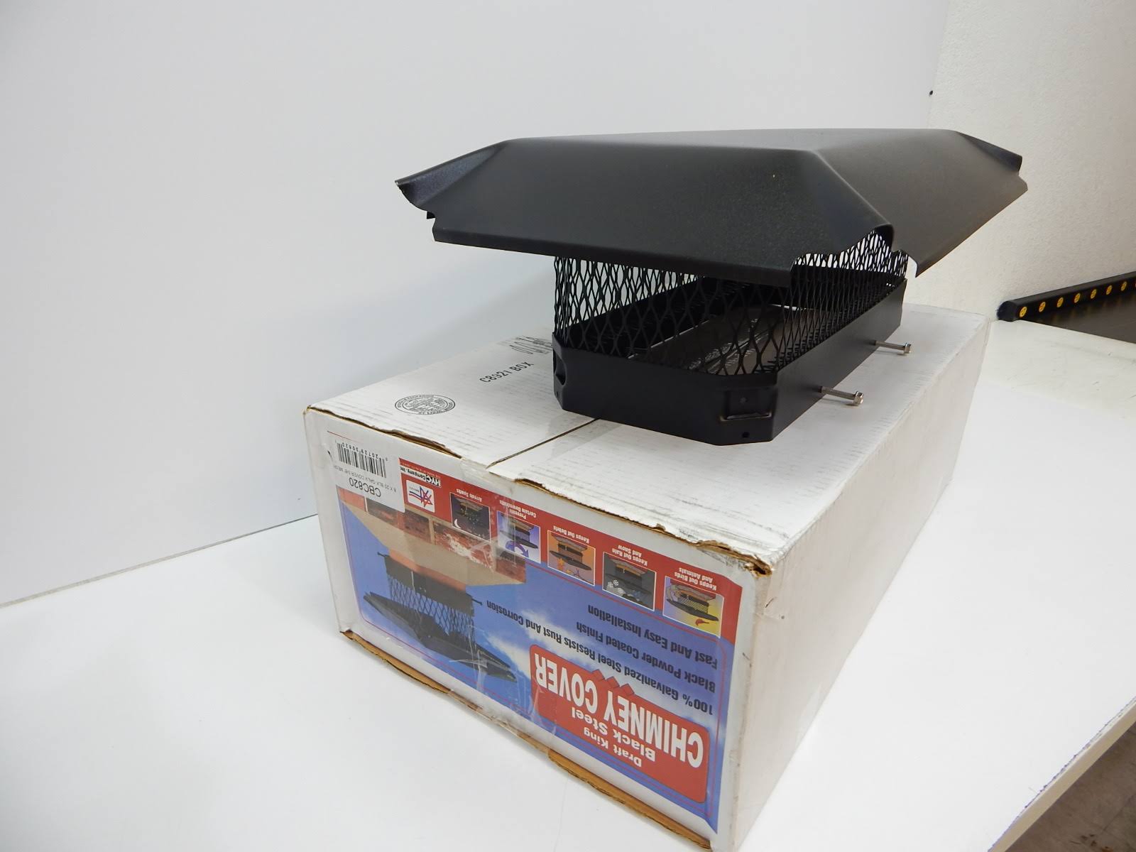 HY-C Single Flue Bolt-On Chimney Cap, Black