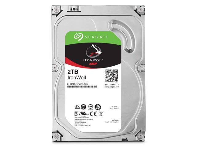 Seagate IronWolf 2 TB Internal HDD - 3.5x22 - ST2000VN004 - SATA 6Gb/s - 5,900 rpm