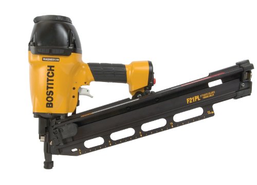 BOSTITCH F21PL Round Head 1-1/2-Inch to 3-1/2-Inch Framing Nailer with Positive Placement Tip and Magnesium Housing