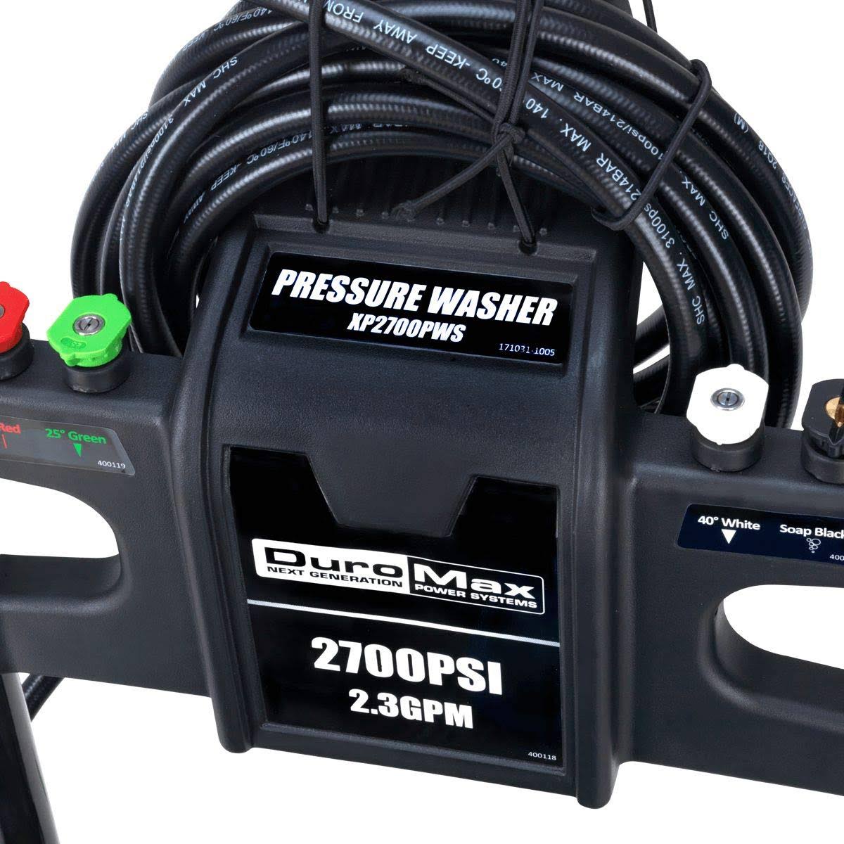 DuroMax XP2700PWS 2.3 GPM 5 HP GAS Engine Pressure WASHER, 2700 PSI