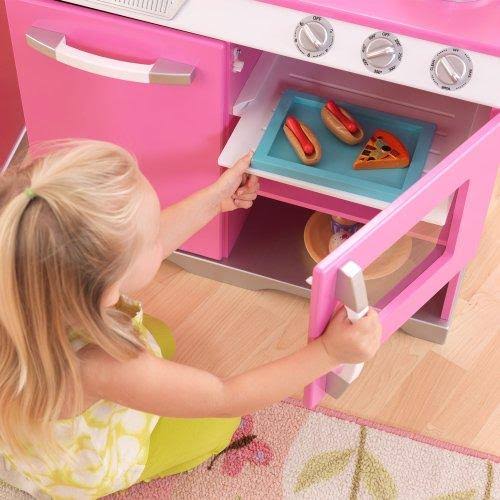 Kidkraft Retro Kitchen and Refrigerator in Pink
